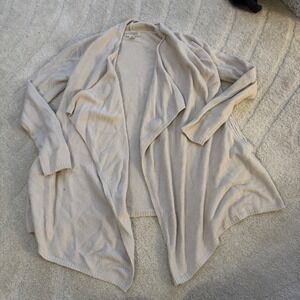 Barefoot Dreams Cozychic Lite Island Wrap Cardigan in Cream Size S/M